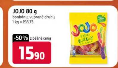 JOJO 80 g bonbóny, vybrané druhy