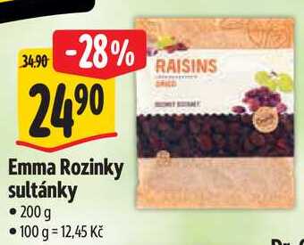 Emma Rozinky sultánky, 200 g
