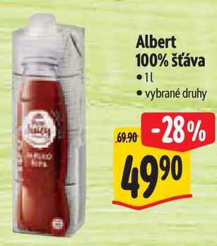 Albert 100% šťáva, 1 l