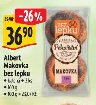 Albert Makovka bez lepku, 160 g