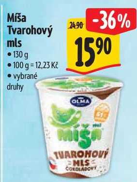Míša Tvarohový mls, 130 g