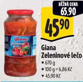 Giana Zeleninové lečo, 670 g