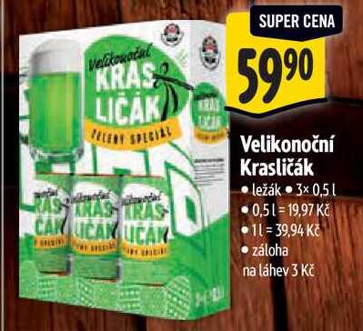 Velikonoční Krasličák, 3x 0,5 l