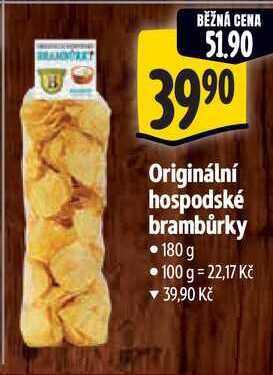 Originální hospodské brambůrky, 180 g 