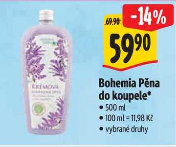 Bohemia Pěna do koupele, 500 ml 