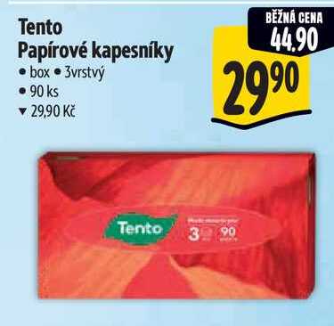 Tento Papírové kapesníky, 90 ks