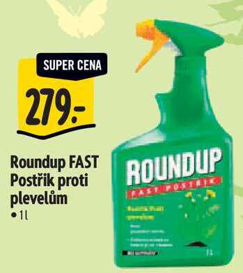 Roundup FAST Postřik proti plevelům, 1 l