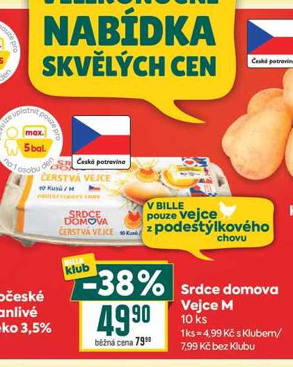 Srdce domova Vejce M 10 ks
