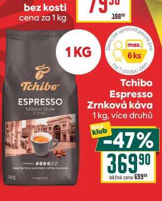 Tchibo Espresso Zrnková káva 1 kg