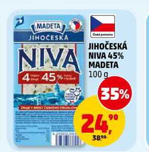 JIHOČESKÁ NIVA 45% MADETA, 100 g 