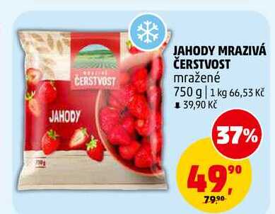 JAHODY MRAZIVÁ ČERSTVOST, 750 g 