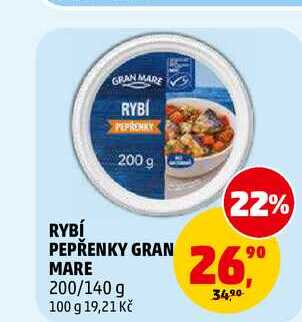 RYBÍ PEPŘENKY GRAN MARE, 200 g