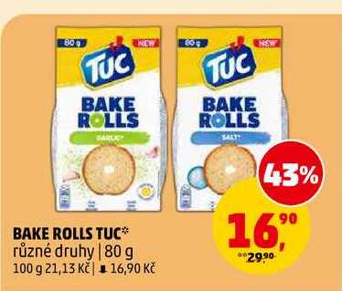 BAKE ROLLS TUC, 80 g