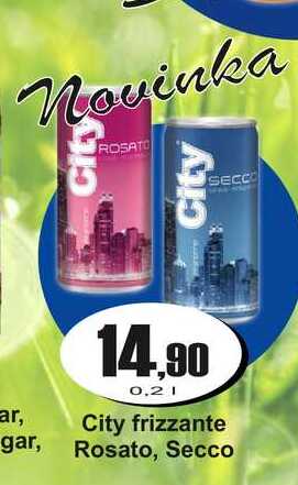 City frizzante Rosato, Secco 0,2 l