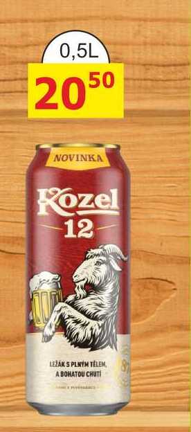 Velkopopovický Kozel 12°, 0,5l plechovka