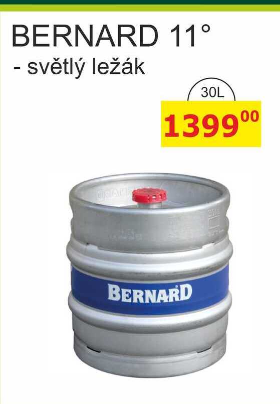 BERNARD 11° - světlý ležák 30L sud