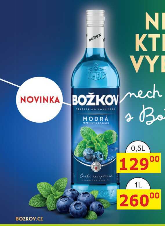 BOŽKOV MODRÁ PEPRMINT & BORŮVKA 1l