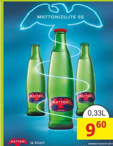 MATTONI 0,33L 
