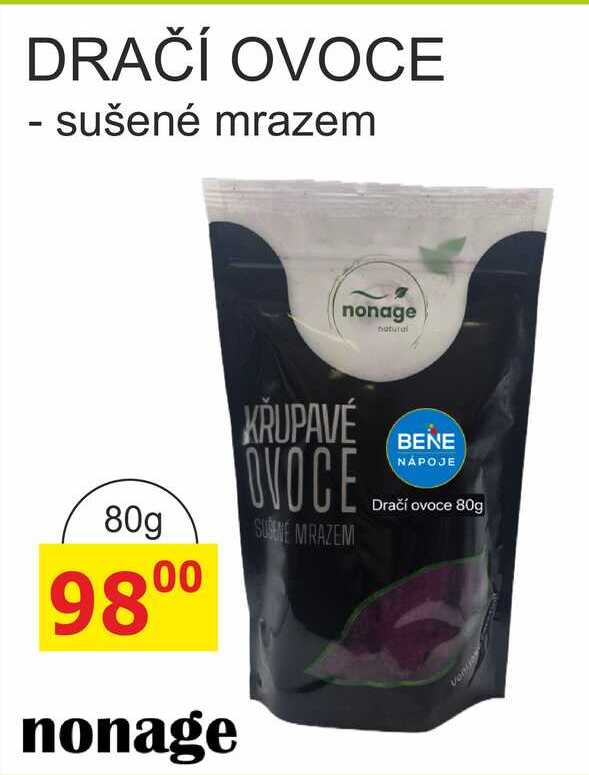 nonage DRAČÍ OVOCE - sušené mrazem natural 80g