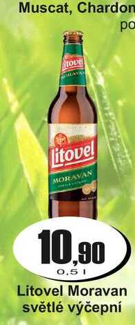 Litovel Moravan světlé výčepní 0,5l