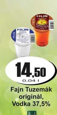 Fajn Tuzemák originál, Vodka 37,5% 0,04 l