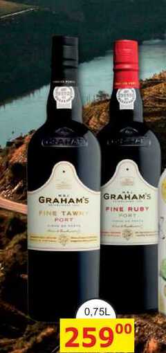 GRAHAM'S PORT FINE RUBY 0,75L 
