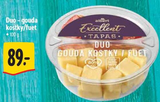 Duo-gouda kostky/fuet, 100 g