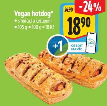 Vegan hotdog, 105 g