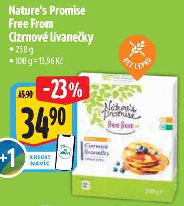 Nature's Promise Free From Cizrnové lívanečky, 250 g
