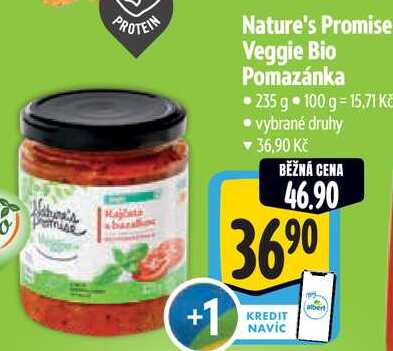 Nature's Promise Veggie Bio Pomazánka, 235 g 