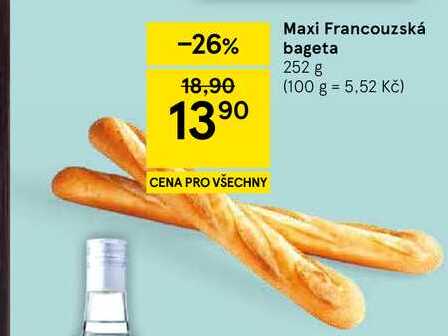 Maxi Francouzská bageta, 252 g 