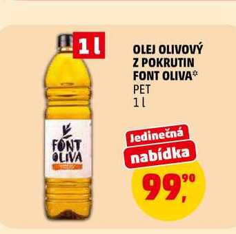 OLEJ OLIVOVÝ Z POKRUTIN FONT OLIVA, 1 l