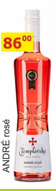 Templářské sklepy 0,75l ANDRÉ ROSÉ 