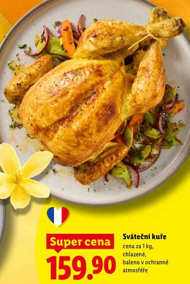 Sváteční kuře, cena za 1 kg