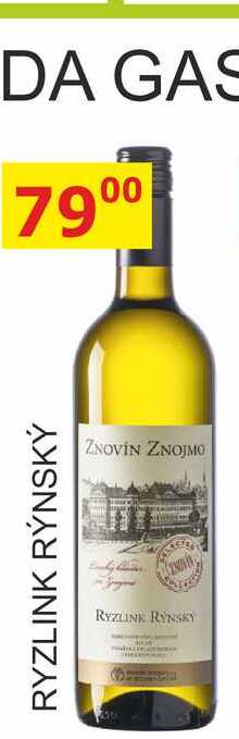 ZNOVÍN ZNOJMO 0,75L RYZLINK RÝNSKÝ 