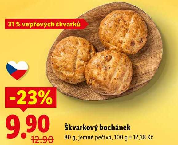 Škvarkový bochánek, 80 g