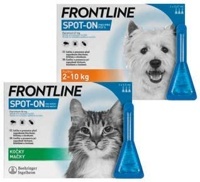 FRONTLINE SPOT-ON pro kočky FRONTLINE SPOT-ON pro psy S (2-10 kg)