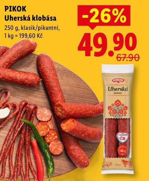 PIKOK Uherská klobása, 250 g