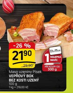 VEPŘOVÝ BOK BEZ KOSTI UZENÝ 100 g 