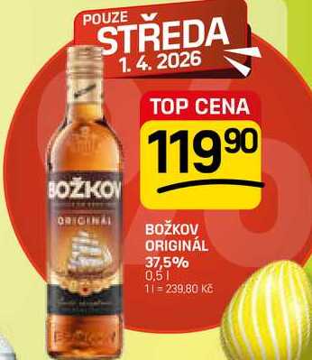BOŽKOV ORIGINÁL 37,5% 0,5l