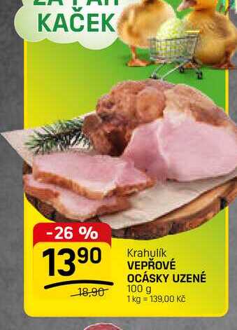 VEPŘOVÉ OCÁSKY UZENÉ 100 g 