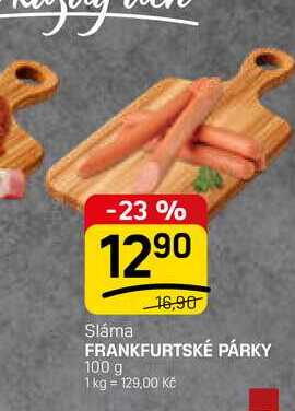 FRANKFURTSKÉ PÁRKY 100 g 