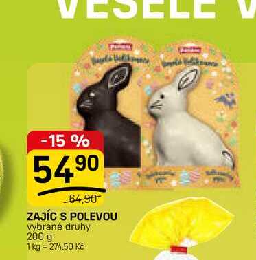 ZAJÍC S POLEVOU vybrané druhy 200 g