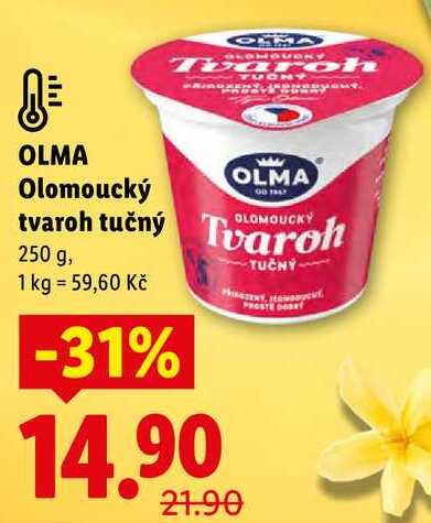 OLMA Olomoucký tvaroh tučný, 250 g