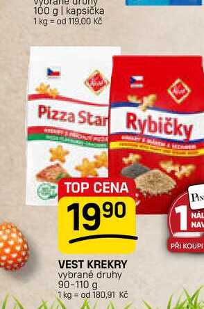 VEST KREKRY vybrané druhy 90-110 g 