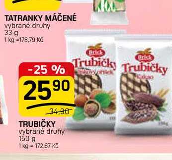 TRUBIČKY vybrané druhy 150 g