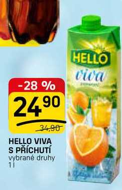 HELLO VIVA S PŘÍCHUTÍ vybrané druhy 1l