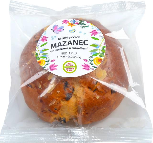 JIZERSKÉ PEKÁRNY Mazanec velikonoční s mandlemi