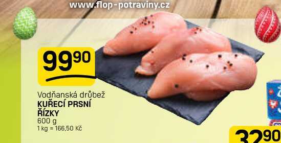 KUŘECÍ PRSNÍ ŘÍZKY 600 g