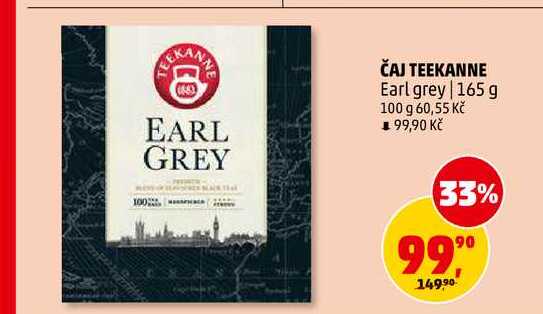 ČAJ TEEKANNE Earl grey, 165 g